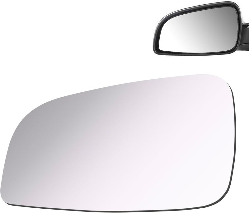 Reyee Mirror Glass fit for 2008 2009 2010 2011 2012 Chevy Malibu LS, LT 2007 2008 2009 Saturn Aura Driver Left Side Mirror Glass LH No Backing Plate Flat Including Adhesive - Image 3